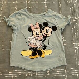 Disney Kids Blue Mickey & Minnie Shirt size 5